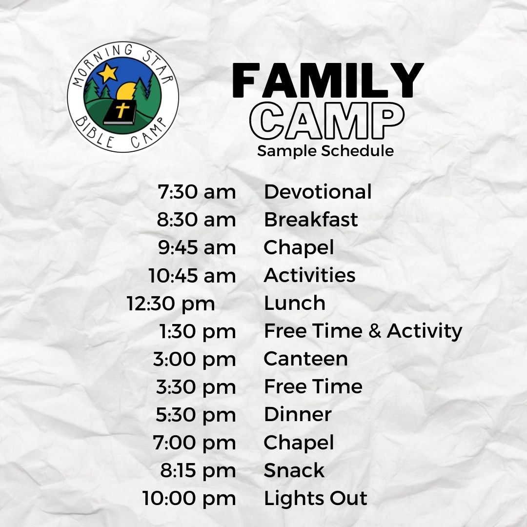 Family Camp Morning Star Bible Camp